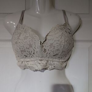 Lace Bralette in Beige - Women's Intimates & Sleepwear